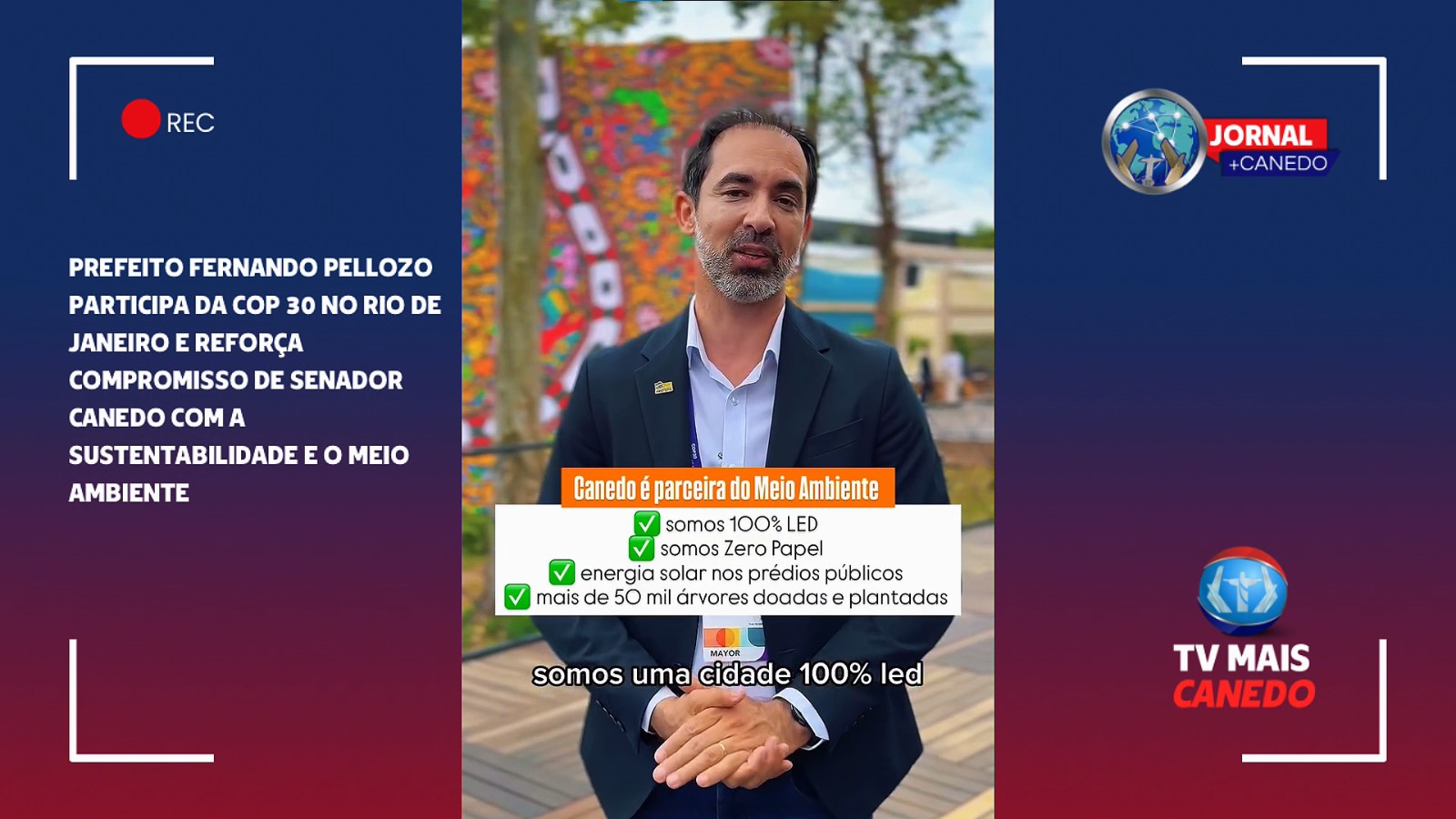 Prefeito Fernando Pellozo representa Senador Canedo na Cúpula Mundial dos Prefeitos.