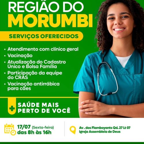 Ação de saúde e assistência chega à Região do Morumbi em Senador Canedo