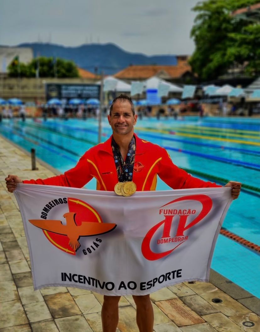 Sargento do CBMGO Conquista 6 Ouros e 1 Bronze no Campeonato Brasileiro Master de Natação