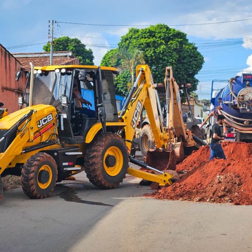 Senador Canedo avança com obras de esgoto e prevê mais de 6 mil ligações