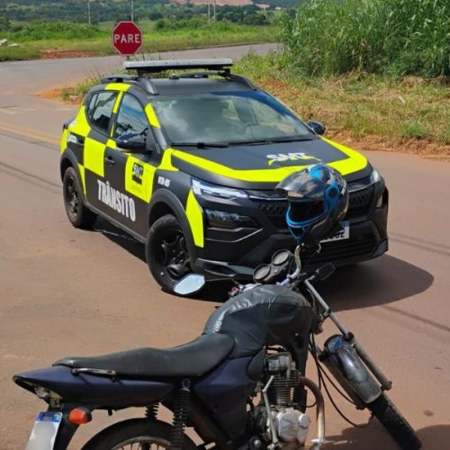 SMT apreende motocicleta com indícios de adulteração durante patrulhamento em Senador Canedo