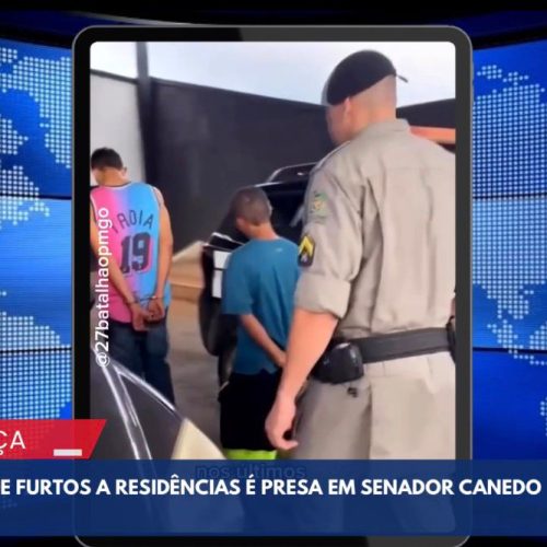 Polícia age rápido e captura dupla responsável por furtos a residências