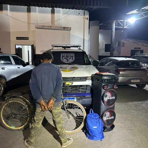 GCM detém suspeito de furtar escola e recupera equipamento em Senador Canedo