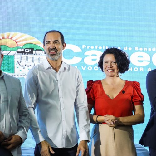 Prefeitura e Câmara lançam obra da nova sede do Legislativo em Senador Canedo