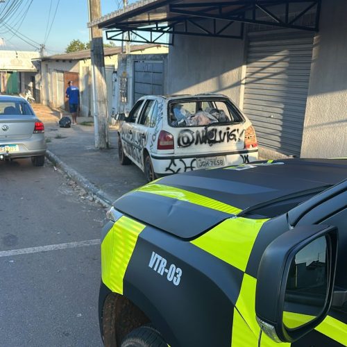 SMT apreende veículo irregular utilizado em “rolezinho noturno” em Senador Canedo