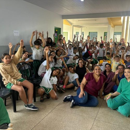 Programa Saúde na Escola realiza ação sobre alimentação saudável em unidade de Senador Canedo