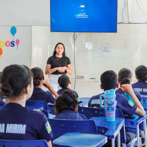Guarda Mirim recebe orientação sobre segurança alimentar em Senador Canedo