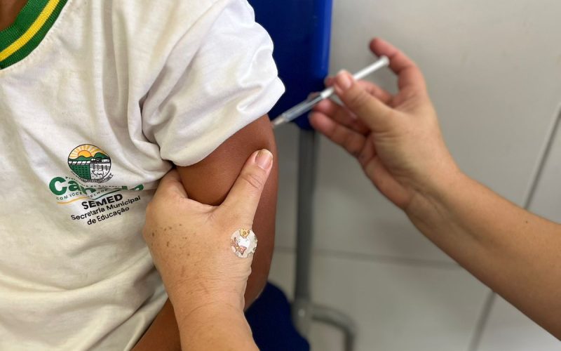 UBS do Prado realiza ação de saúde em escola municipal de Senador Canedo