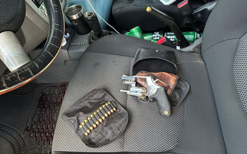 Arma de fogo é apreendida e suspeito é detido pela GCM em Senador Canedo