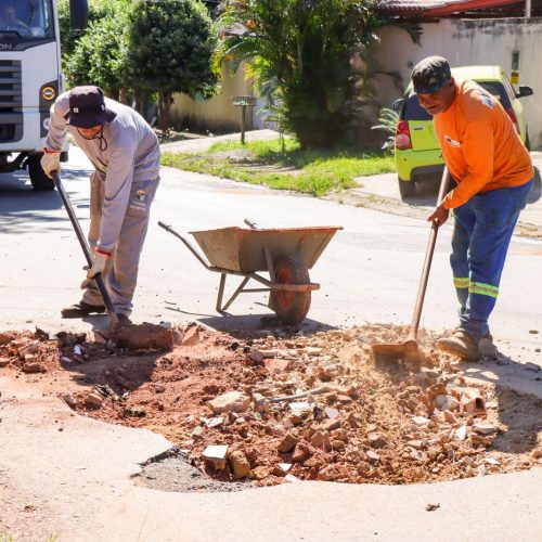 Tapa-buraco reforça manutenção viária em diversos bairros de Senador Canedo