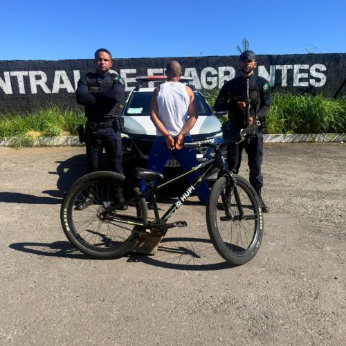 GCM detém suspeito de furto de bicicleta em Senador Canedo