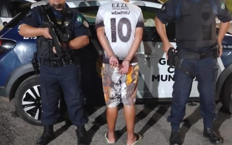GCM conduz suspeito de lesão corporal à delegacia