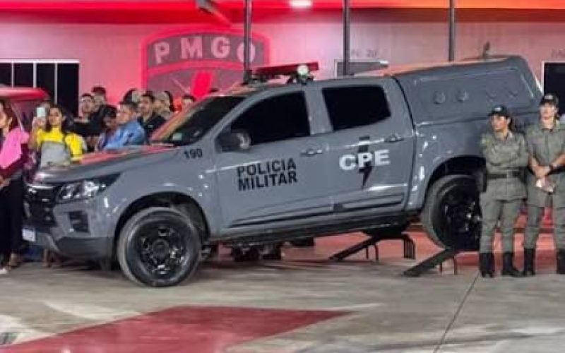 Viaturas pretas da CPE fazem último desfile antes de mudança oficial em Goiás