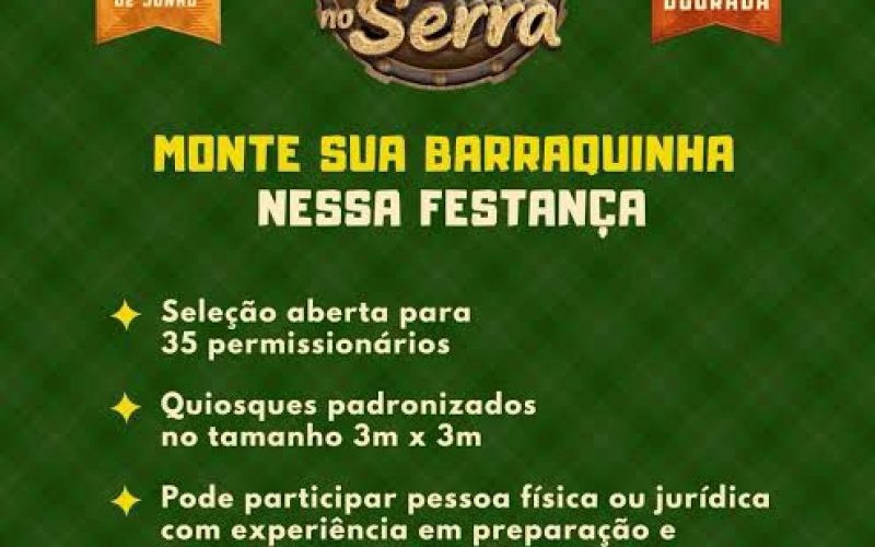 Inscrições para sorteio de barraquinhas no Arraiá do Bem estão abertas