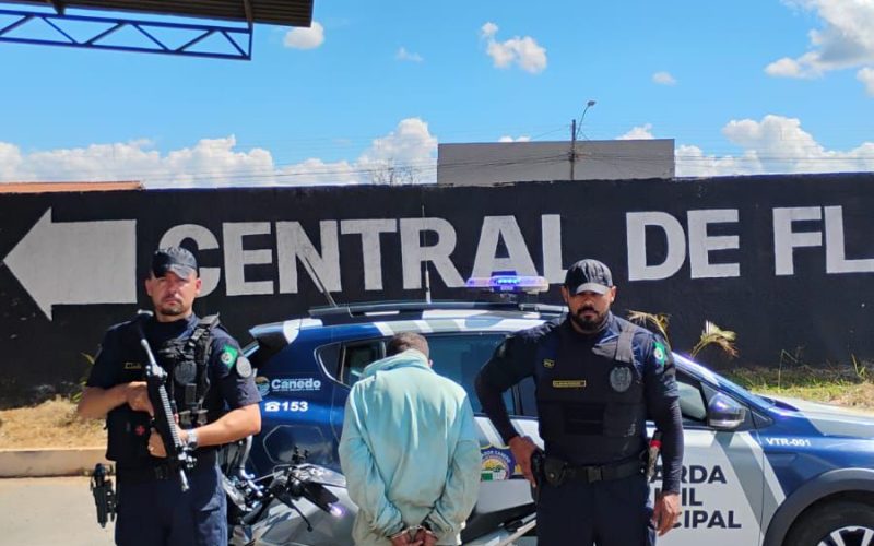 GCM recupera moto furtada e detém suspeito no Ravena, em Senador Canedo