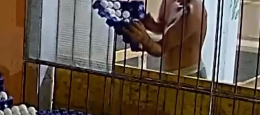 Missão quase impossível:Homem furta ovos com cabos de vasoura e viraliza