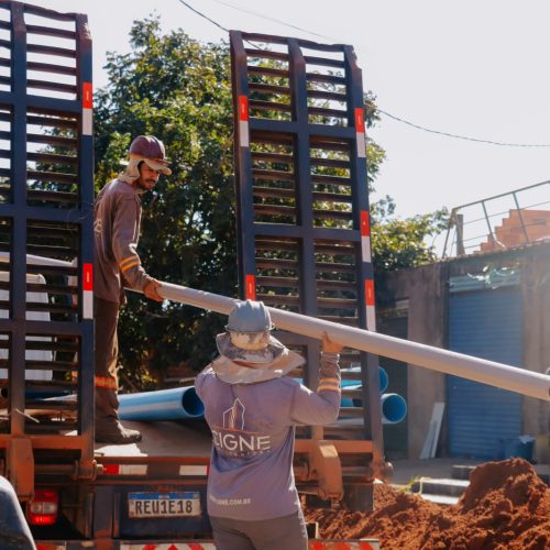 Obras para levar água tratada aos bairros Solar das Auroras e Aurora das Mansões começam em Senador Canedo
