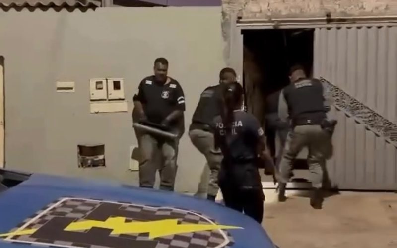 Forças de segurança realizam operação contra o tráfico na região noroeste de Goiânia
