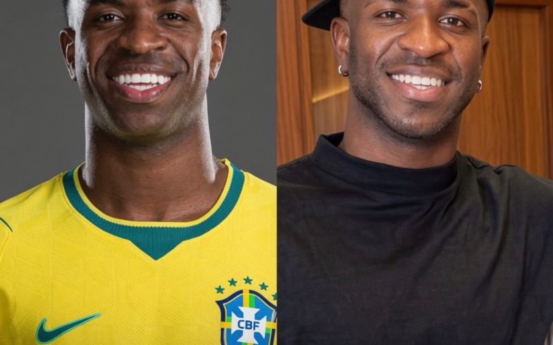 Mudança no rosto de Vinícius Júnior vira assunto na web após passagem por Goiânia