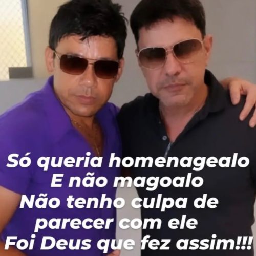 Zezé Di Camargo chama sósia de “ridículo” e polêmica divide as redes sociais