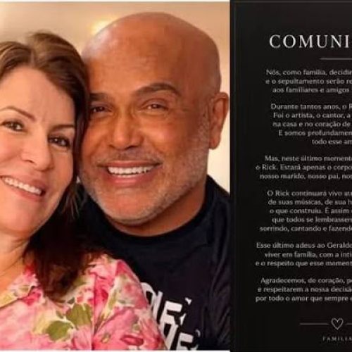 Família de Rick decide por velório reservado após morte do cantor