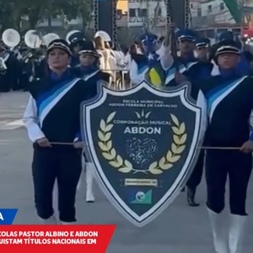 Estudantes da rede municipal brilham em campeonato de bandas no Rio