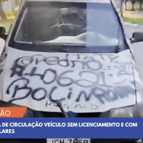 Superintendência de Trânsito apreende veículo irregular utilizado em manobras em Senador Canedo