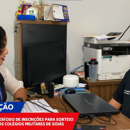 Abertas as inscrições para sorteio de vagas nos Colégios Militares de Goiás