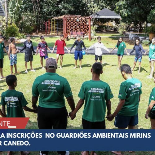 Inscrições para projeto Guardiões Ambientais Mirins seguem abertas em Senador Canedo