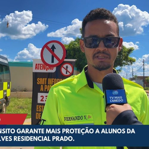 Mudança no trânsito da Rua RP-17 garante segurança para alunos em Senador Canedo