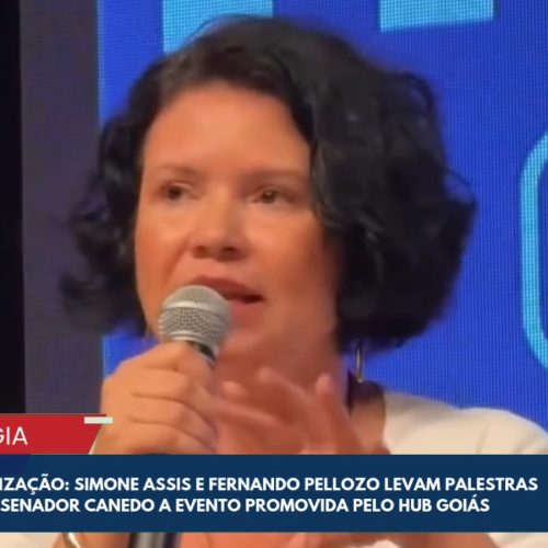 Primeira-dama Simone Assis apresenta inovações tecnológicas de Senador Canedo no Convergência 2026