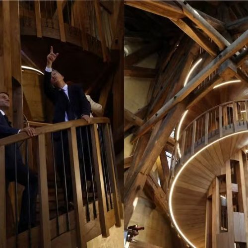 Macron reinaugura torres da Catedral de Notre Dame após restauração histórica