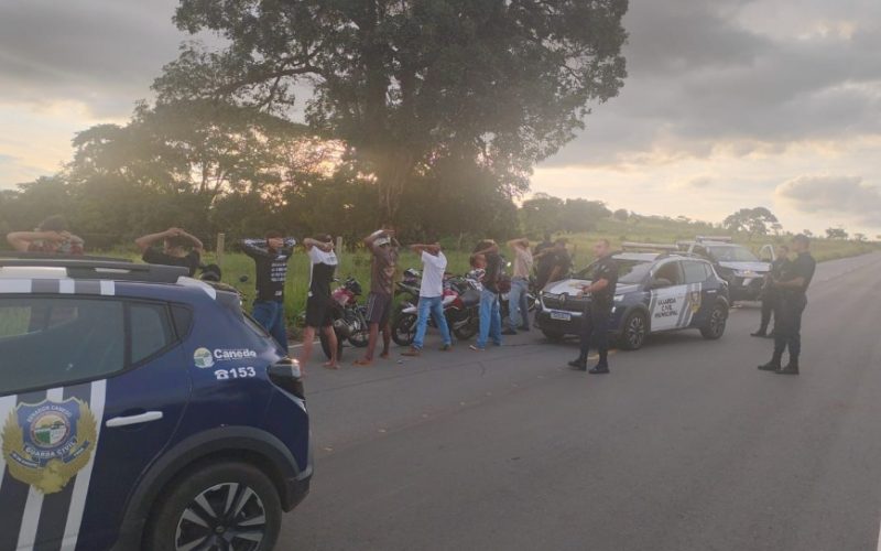 Integração entre forças de segurança resulta na apreensão de motocicletas em Senador Canedo