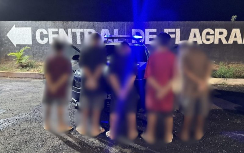 GCM apreende cinco adolescentes suspeitos de furto e agressão a idoso em Senador Canedo