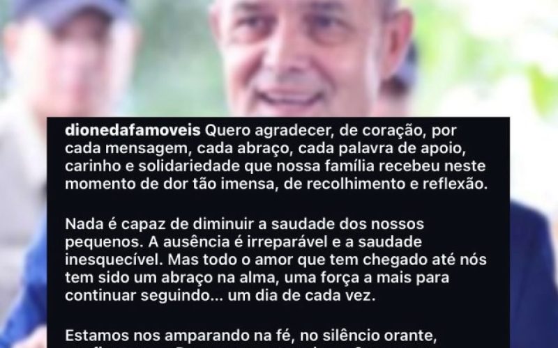 Prefeito de Itumbiara se manifesta após morte dos netos e pede respeito ao luto